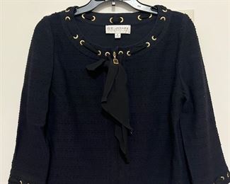 Women's St. John Collection Black Evening Jacket Size 4