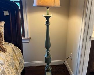 StyleCraft Home Collection Sage, Distressed Oatmeal Floor Lamp