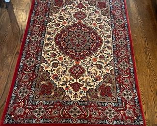 Persian Isfahan Cotton, Silk & Wool Rug (6'3" x 4'2")