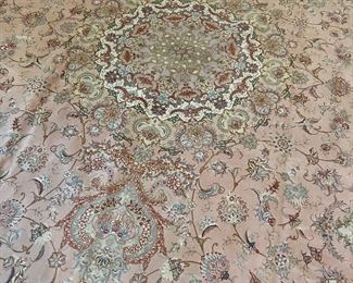 Persian Silk Tabriz Rug (11'3"W x 17'L)