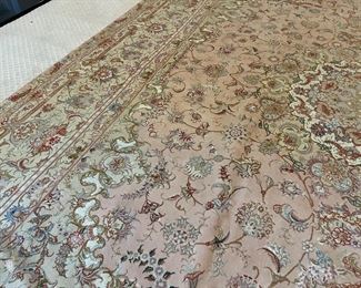 Persian Silk Tabriz Rug (11'3"W x 17'L)