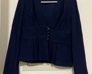 Women's St. John Blue Jacket Size 4
