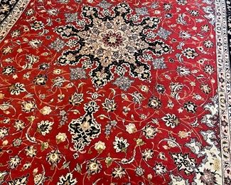 Persian Wool With Cotton Foundation Tabriz (6'7"W x 10'1"L)