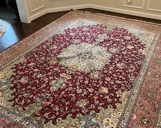 Persian Silk Tabriz (13'6" x 9'10") (pr)