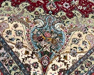 Persian Silk Tabriz (13'6" x 9'10") (pr)