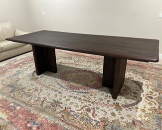 PGT Reclaimed Lineo Fixed Top Dining Table (96"L x 39"W x 30"H)