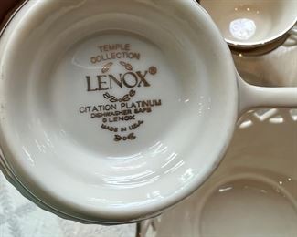 Lenox Citation Platinum Teacups & Saucers