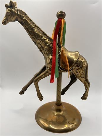 Lot 9 4 Bid(s)
Vintage Brass Circus / Merry-Go-Round Giraffe Figurine Made in Taiwan