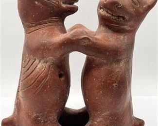 Lot 11   8 Bid(s)
Vintage Ceramic Red Dancing Bears Sculpture Figurine Possibly Native American