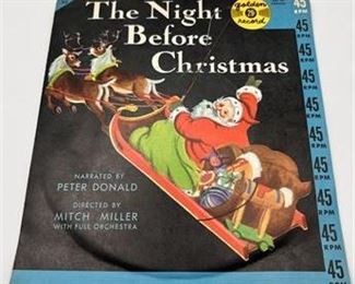 Lot 95   5 Bid(s)
Vintage Golden Record Night Before Christmas 45 RPM Record