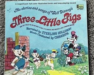 Lot 99   6 Bid(s)
1967 Disneyland Record Three Little Pigs Record Album ST 3963