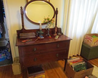 Antique dresser with mirror