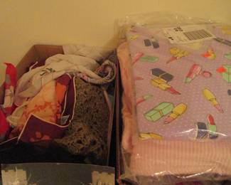 Scarves and clothing new in the package