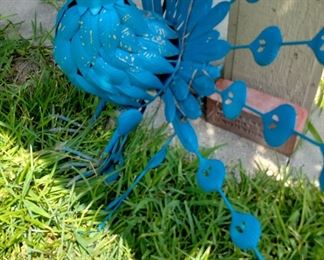 Metal peacock 