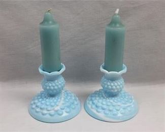 Lot 095   8 Bid(s)
Vintage Hobnail Light Blue Candlestick Holders