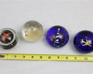 Lot 121   3 Bid(s)
Hand-Blown Glass Paperweights