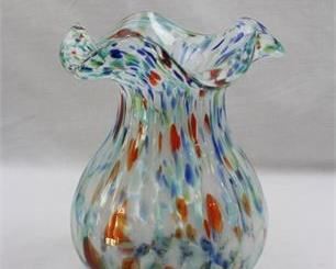 Lot 210   2 Bid(s)
Hand-Blown Confetti Style Art Glass Vase