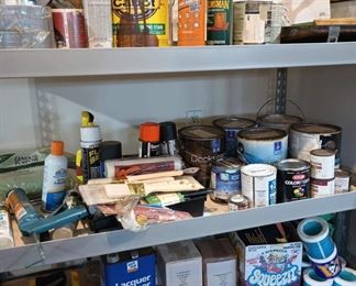 Assortment of Paint & Painting Supplies