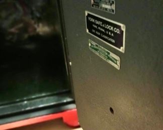 York Safe & Lock - Red Fire Resistant Safe