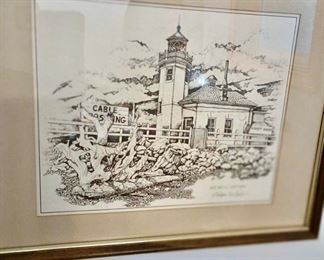 Framed Print of West Seattle Light House by Christopher Paul Bollen