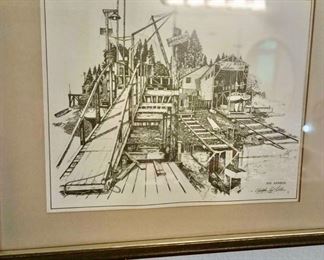 Framed Print of Old Harbor by Christopher Paul Bollen