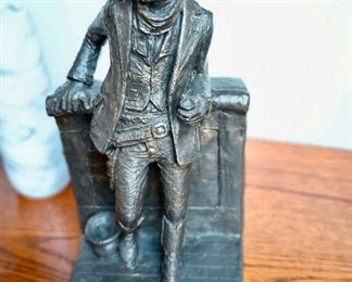 Bronze Tone Resin Sculpture - Cutting The Dust- by Michael Garman