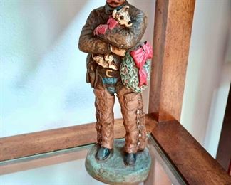 Christmas On The Range Statue by Michael Garman