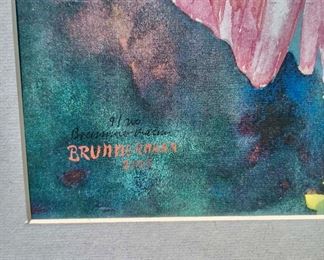 Watercolor Poppy Print by Brunnermann