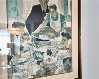 Norman Rockwell Print of Freedom from Want