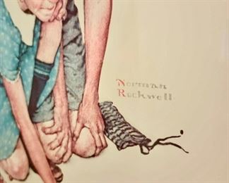 Norman Rockwell Print of Marble Champion