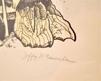 Jeff Fessenden Drawing of Waterbucket Saloon