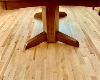 Pedestal Dining Table with Dining Chairs