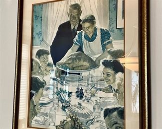 Norman Rockwell Print of Freedom from Want