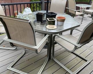 Outdoor Octagon Patio Table and Chairs