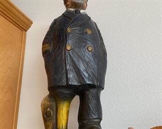 Alfco NY Nautical Peg Leg Captain Statue