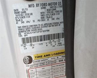 2015 Ford Expedition Platinum MPV/SUV