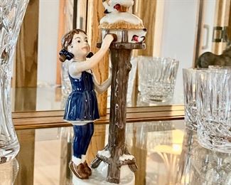 Royal Copenhagen Figurine - Girl With Birdhouse - 757
