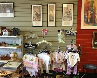 Art, decor, baby clothes