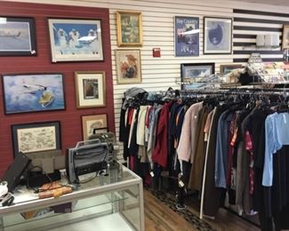 Art, clothing - racks of $1 clothing 