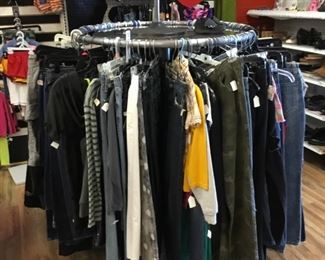 clothing - racks of $1 clothing 