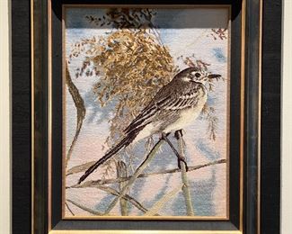 Framed Tabriz Bluebird Rug (31"L x 27"W x 2"D)