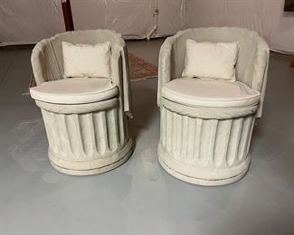 Baths of Caracalla Column Roman Garden Spa Stool Chair