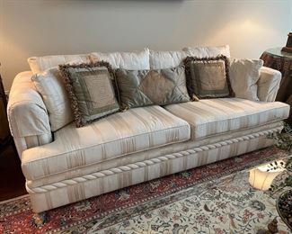 Upholstered Vanguard Sofa Made in Hickory NC (90"W x 35"D x 30"H)