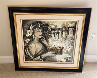 Framed Mixed Media on Canvas by Pam Rogers