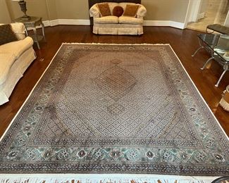 Persian Tabriz Fine Cotton Rug (13'1"L x 10'W)