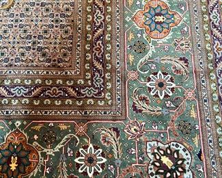 Persian Tabriz Fine Cotton Rug (13'1"L x 10'W)