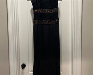 Women's Black Assar Evening Gown
