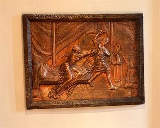 Copper Relief Plaque 