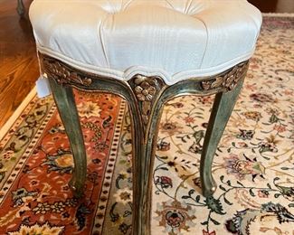 Maitland Smith Cushioned Stool (18"H x 16"D)