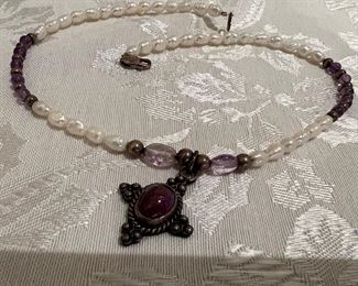 Sterling Silver Pendant on Necklace